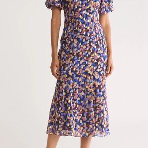 Nordstrom Fit & Flare Puffy Sleeve Dress